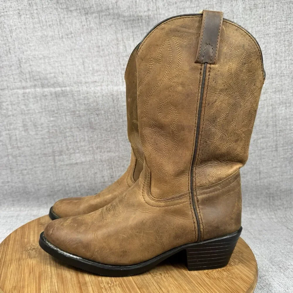 Smoky Mountain Cowboy Boots Size 4 D Leather Western